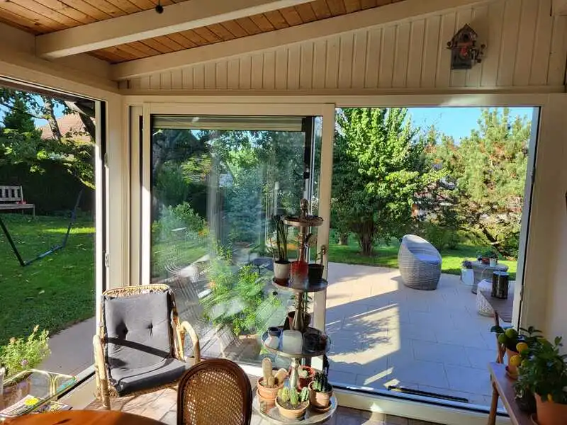 Baies vitrées coulissantes sunflex pour terrasse couverte