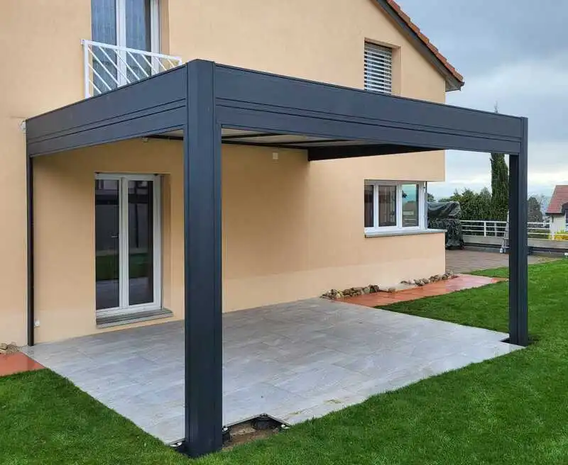 Pergola Design Gris Granité à Corcelles